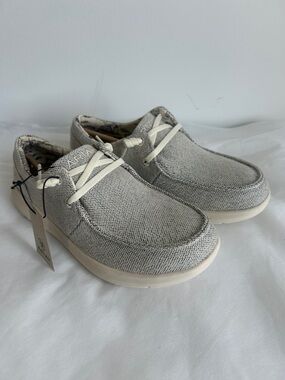 Ariat Women’s Hilo in Light Gray Casual Slip-On Mocs or Boat Shoes